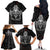 Viking Valhalla Family Matching Off Shoulder Long Sleeve Dress and Hawaiian Shirt Skull And Axe - Wonder Print Shop