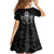 Viking Valhalla Family Matching Off Shoulder Short Dress and Hawaiian Shirt Skull And Axe - Wonder Print Shop