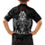 Viking Valhalla Family Matching Short Sleeve Bodycon Dress and Hawaiian Shirt Skull And Axe - Wonder Print Shop