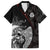 Viking Valhalla Family Matching Short Sleeve Bodycon Dress and Hawaiian Shirt Skull And Axe - Wonder Print Shop