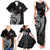 Viking Valhalla Family Matching Tank Maxi Dress and Hawaiian Shirt Skull And Axe - Wonder Print Shop