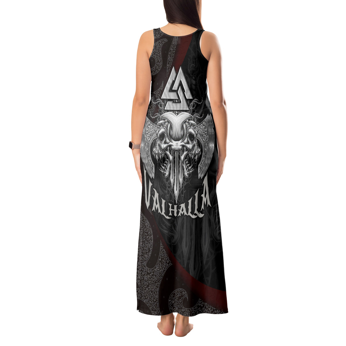 viking-valhalla-tank-maxi-dress-skull-and-axe