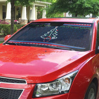 Merry Christmas Nurse Auto Sun Shade Stethoscope Tree Nurses and Medical Workers - Wonder Print Shop