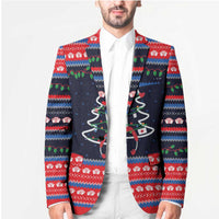 Merry Christmas Nurse Blazer Stethoscope Tree Nurses and Medical Workers - Wonder Print Shop