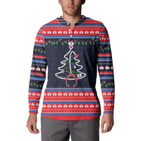 Merry Christmas Nurse Button Sweatshirt Stethoscope Tree Nurses and Medical Workers - Wonder Print Shop