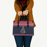 Merry Christmas Nurse Leather Bag Stethoscope Tree Nurses and Medical Workers - Wonder Print Shop