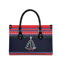 Merry Christmas Nurse Leather Bag Stethoscope Tree Nurses and Medical Workers - Wonder Print Shop