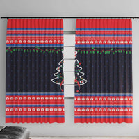 Merry Christmas Nurse Window Curtain Stethoscope Tree Nurses and Medical Workers - Wonder Print Shop