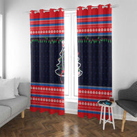 Merry Christmas Nurse Window Curtain Stethoscope Tree Nurses and Medical Workers - Wonder Print Shop