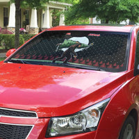 Funny Bigfoot Christmas Auto Sun Shade Xmas Holiday Patterns - Wonder Print Shop