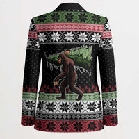 Funny Bigfoot Christmas Blazer Xmas Holiday Patterns - Wonder Print Shop