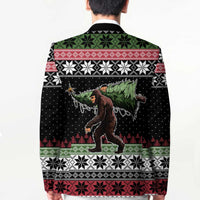 Funny Bigfoot Christmas Blazer Xmas Holiday Patterns - Wonder Print Shop