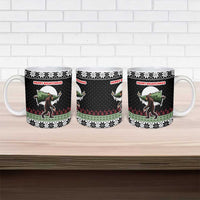 Funny Bigfoot Christmas Ceramic Mug Xmas Holiday Patterns - Wonder Print Shop