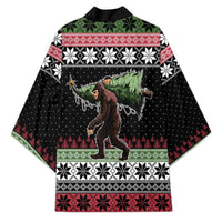 Funny Bigfoot Christmas Kimono Xmas Holiday Patterns - Wonder Print Shop