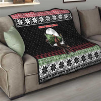 Funny Bigfoot Christmas Quilt Xmas Holiday Patterns - Wonder Print Shop