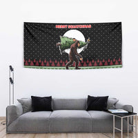 Funny Bigfoot Christmas Tapestry Xmas Holiday Patterns - Wonder Print Shop