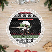 Funny Bigfoot Christmas Tree Skirt Xmas Holiday Patterns - Wonder Print Shop