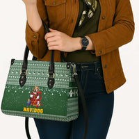 Funny Christmas Gift Beagle Christmas Leather Bag Xmas Holiday Patterns - Wonder Print Shop