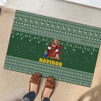 Funny Christmas Gift Beagle Christmas Rubber Doormat Xmas Holiday Patterns - Wonder Print Shop