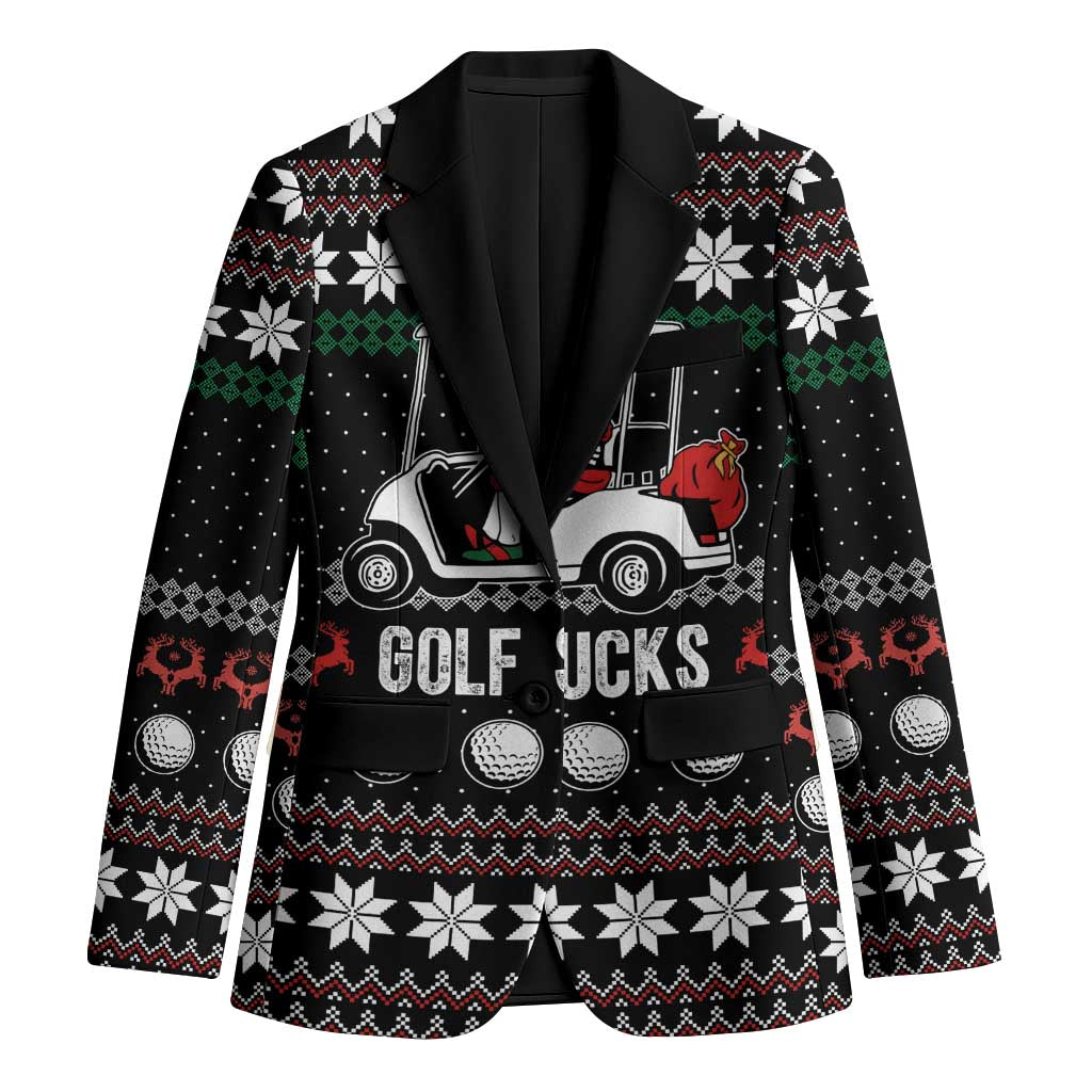 Golf Sucks Christmas Blazer Xmas Holiday Patterns - Wonder Print Shop