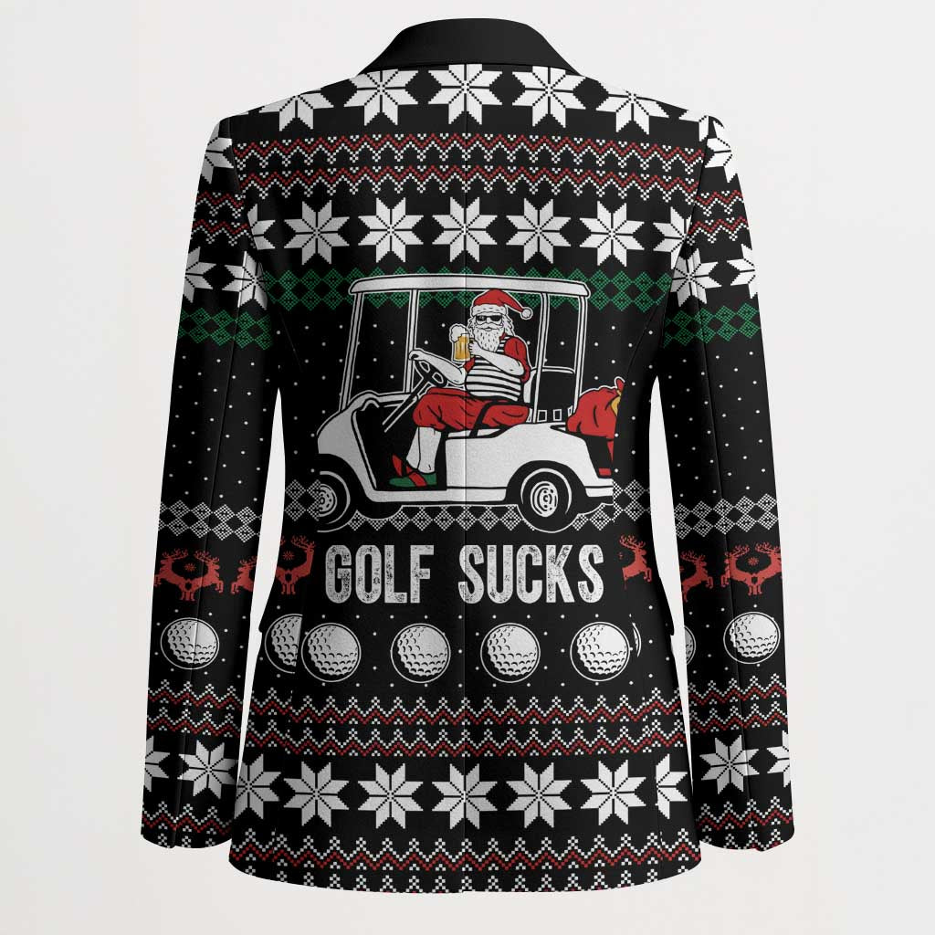 Golf Sucks Christmas Blazer Xmas Holiday Patterns - Wonder Print Shop