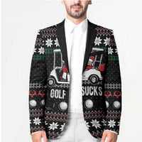 Golf Sucks Christmas Blazer Xmas Holiday Patterns - Wonder Print Shop
