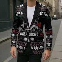 Golf Sucks Christmas Blazer Xmas Holiday Patterns - Wonder Print Shop