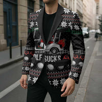 Golf Sucks Christmas Blazer Xmas Holiday Patterns - Wonder Print Shop