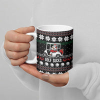 Golf Sucks Christmas Ceramic Mug Xmas Holiday Patterns - Wonder Print Shop