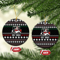 Golf Sucks Christmas Ceramic Ornament Xmas Holiday Patterns - Wonder Print Shop