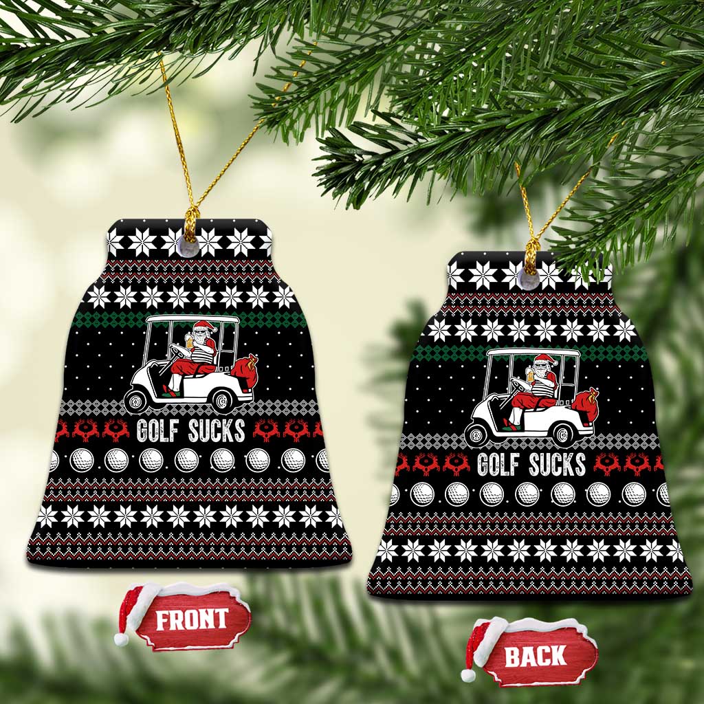 Golf Sucks Christmas Ceramic Ornament Xmas Holiday Patterns - Wonder Print Shop
