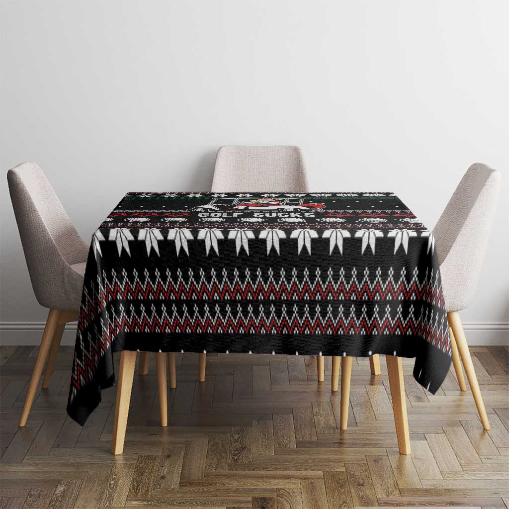 Golf Sucks Christmas Tablecloth Xmas Holiday Patterns - Wonder Print Shop
