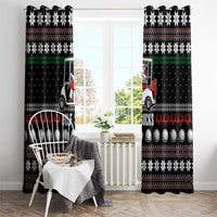 Golf Sucks Christmas Window Curtain Xmas Holiday Patterns - Wonder Print Shop