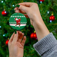 Golfer Santa Christmas Ceramic Ornament Xmas Holiday Patterns - Wonder Print Shop