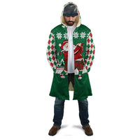 Golfer Santa Christmas Cloak Xmas Holiday Patterns - Wonder Print Shop