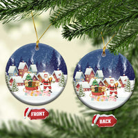 Labrador Retriever Santa Sled Christmas Ceramic Ornament Funny Xmas Holiday Patterns - Wonder Print Shop