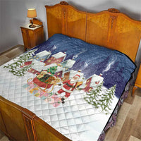 Labrador Retriever Santa Sled Christmas Quilt Funny Xmas Holiday Patterns - Wonder Print Shop