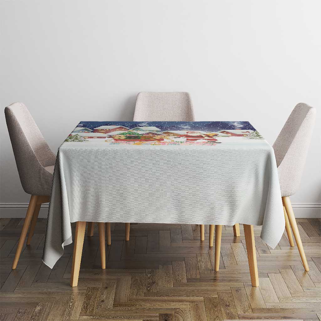Labrador Retriever Santa Sled Christmas Tablecloth Funny Xmas Holiday Patterns - Wonder Print Shop
