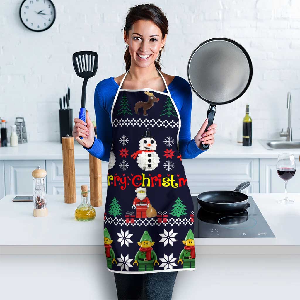 Lego Awesome Christmas Apron Funny Xmas Holiday Patterns - Wonder Print Shop