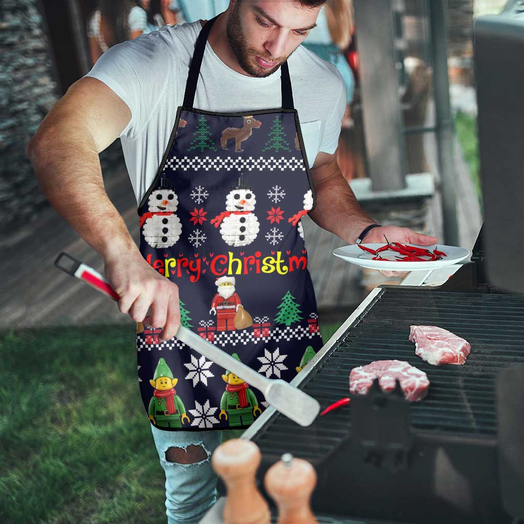 Lego Awesome Christmas Apron Funny Xmas Holiday Patterns - Wonder Print Shop