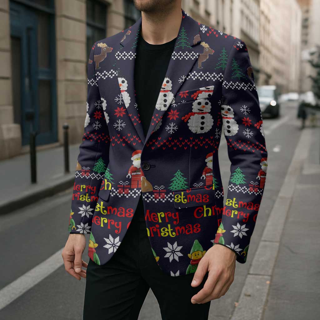 Lego Awesome Christmas Blazer Funny Xmas Holiday Patterns - Wonder Print Shop