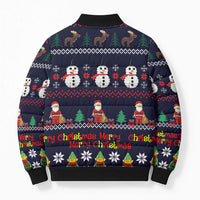 Lego Awesome Christmas Bomber Puffer Jacket Funny Xmas Holiday Patterns - Wonder Print Shop