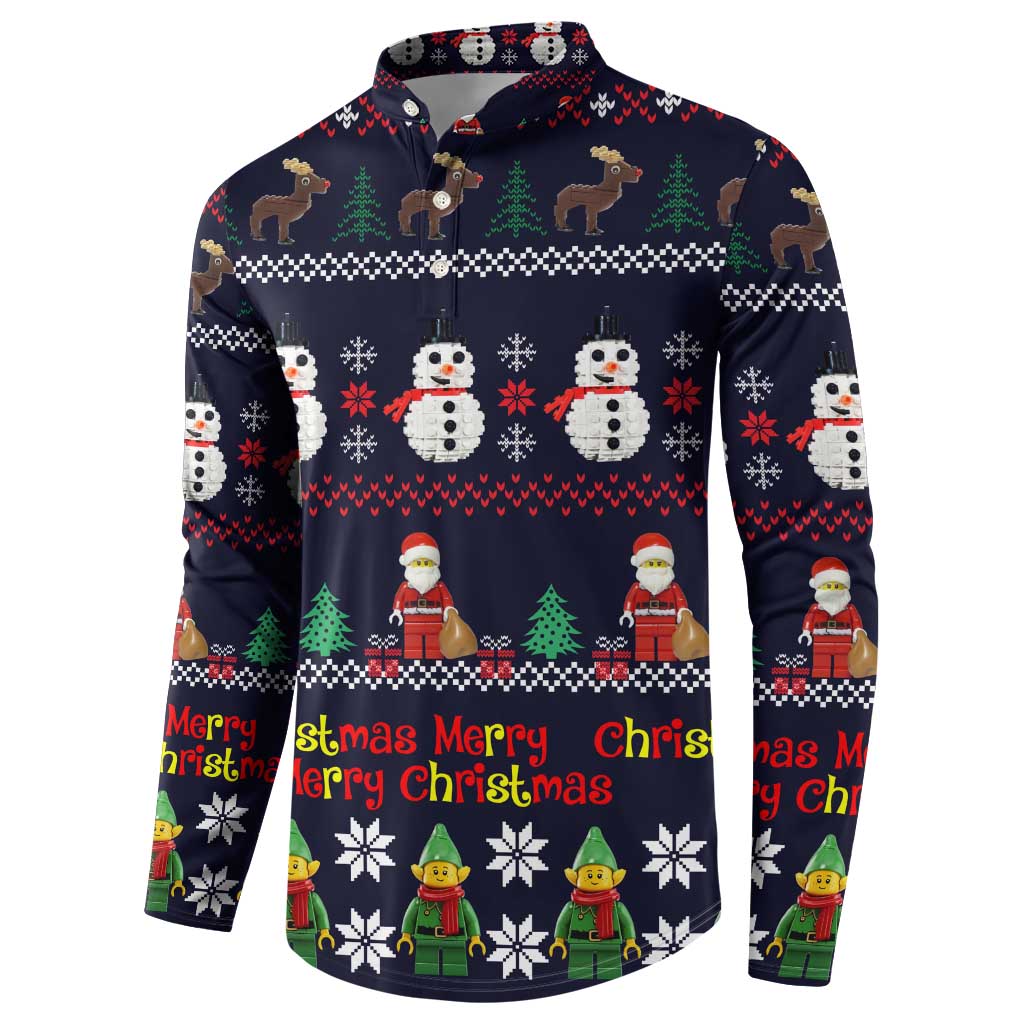 Lego Awesome Christmas Button Sweatshirt Funny Xmas Holiday Patterns - Wonder Print Shop