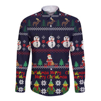 Lego Awesome Christmas Long Sleeve Button Shirt Funny Xmas Holiday Patterns - Wonder Print Shop