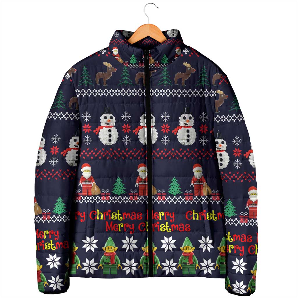 Lego Awesome Christmas Padded Jacket Funny Xmas Holiday Patterns - Wonder Print Shop