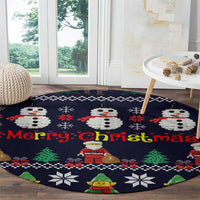 Lego Awesome Christmas Round Carpet Funny Xmas Holiday Patterns - Wonder Print Shop