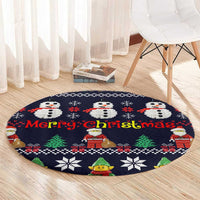Lego Awesome Christmas Round Carpet Funny Xmas Holiday Patterns - Wonder Print Shop