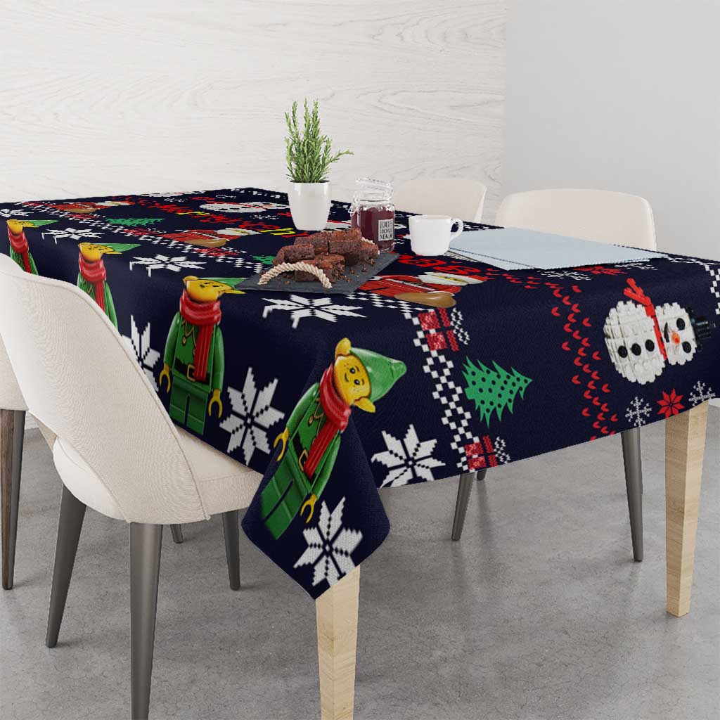 Lego Awesome Christmas Tablecloth Funny Xmas Holiday Patterns - Wonder Print Shop