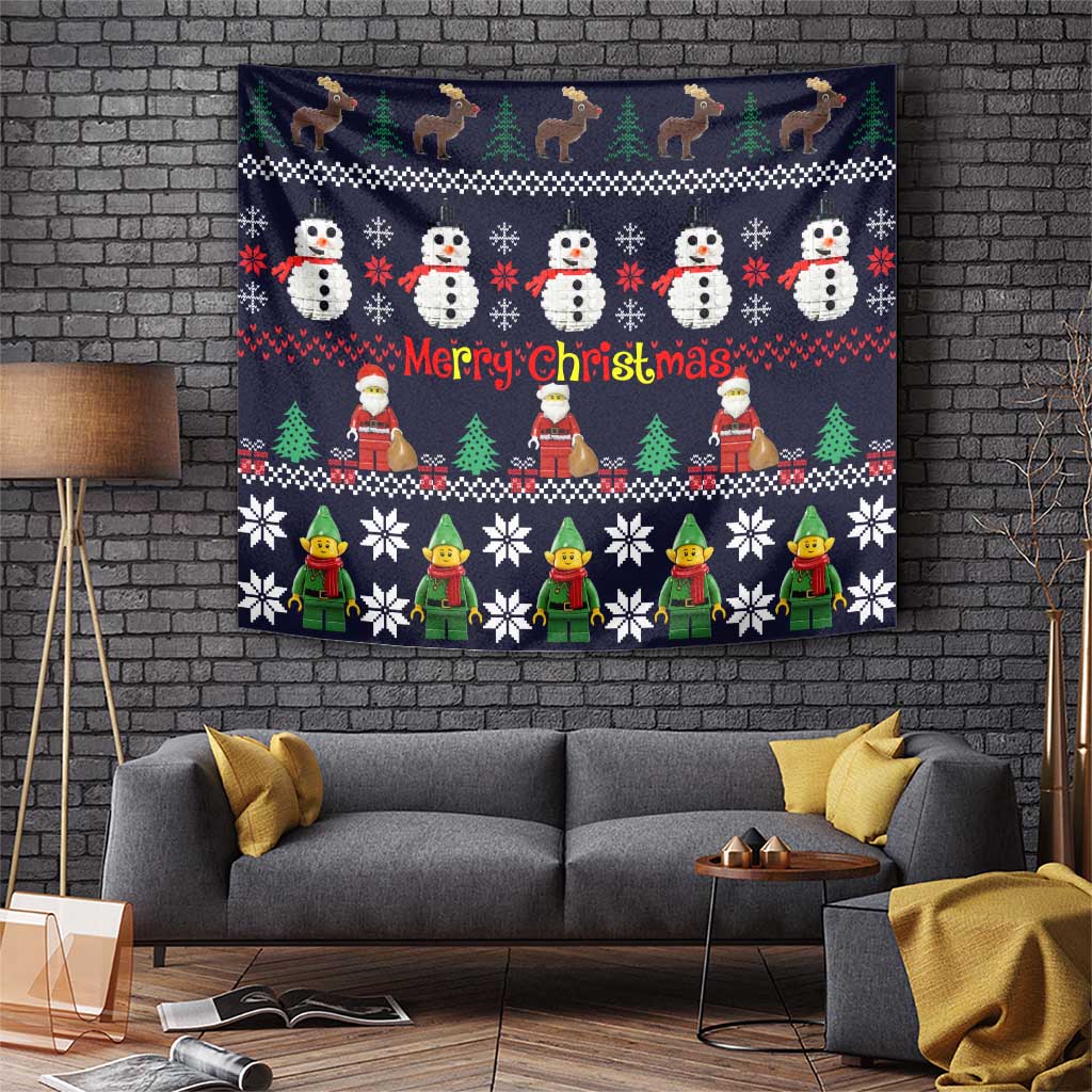 Lego Awesome Christmas Tapestry Funny Xmas Holiday Patterns - Wonder Print Shop