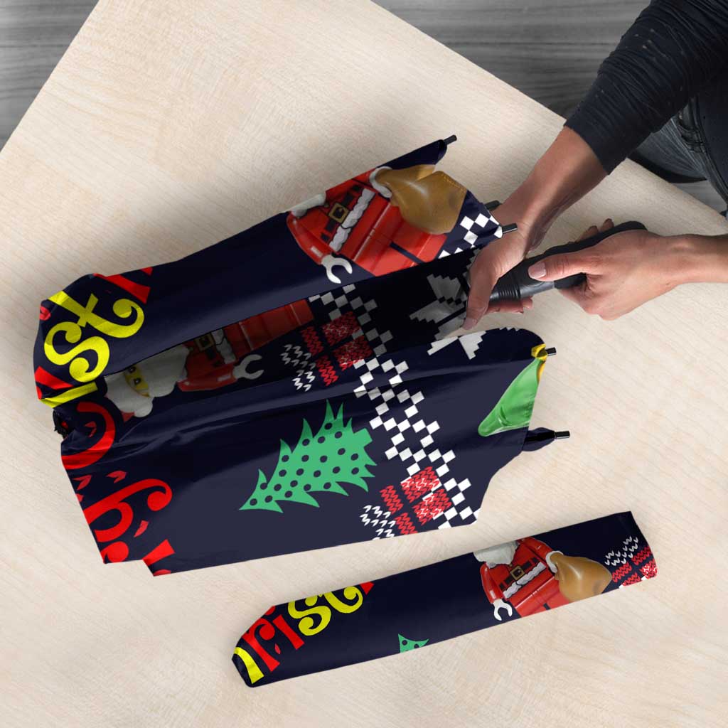Lego Awesome Christmas Umbrella Funny Xmas Holiday Patterns - Wonder Print Shop